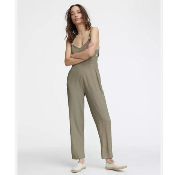 Rag & Bone Tia Tank Jumpsuit in Light Olive size 10 - Picture 2 of 13